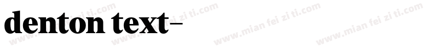 denton text字体转换